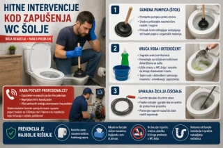 Hitne intervencije kod zapušenja WC-a