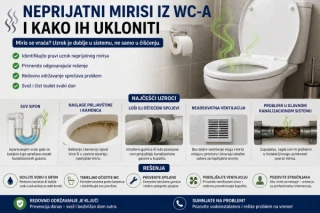 Neprijatni mirisi iz WC-a i kako ih ukloniti