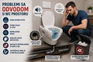 Problemi sa odvodom u WC prostoru