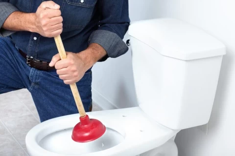 Odgušenje wc šolje vakum gumom Odgušenje wc šolje vakum gumom 1